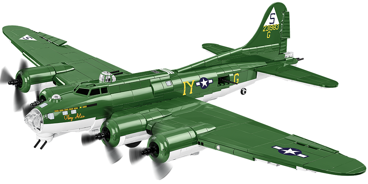 Samiolot Boeing B-17G Flying Fortress z klocków