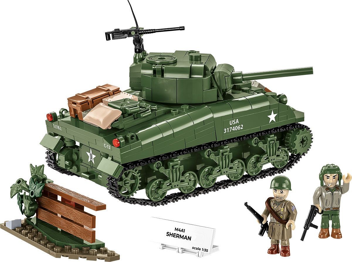 Czołg M4A1 Sherman z klocków