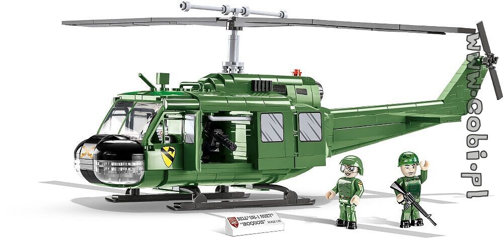 Historia z COBI. Helikopter Bell UH-1 Iroquois - znak rozpoznawczy amerykańskiej wojny w Wietnamie
