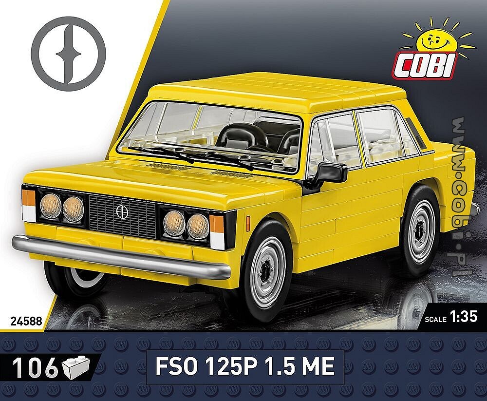 Klasyki motoryzacji z COBI. Fiat 125p – godny zastępca Warszawy - zdjęcie w treści artykułu