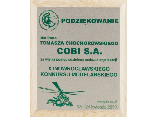 Podziękowanie od Modelarzy z Inowrocławia