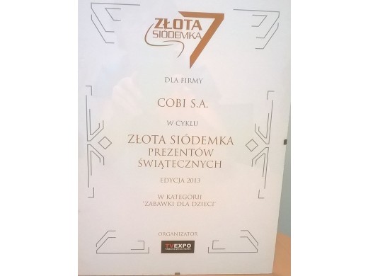 Złota Siódemka Produktów Świątecznych 2013 portalu TVEXPO